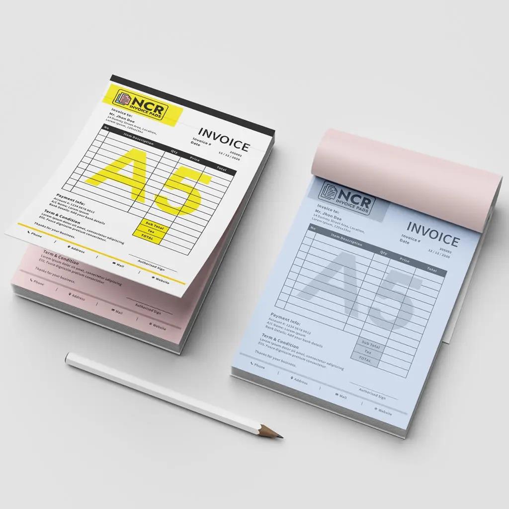 A5 NCR BOOK 1+1 SINGLE COLOR